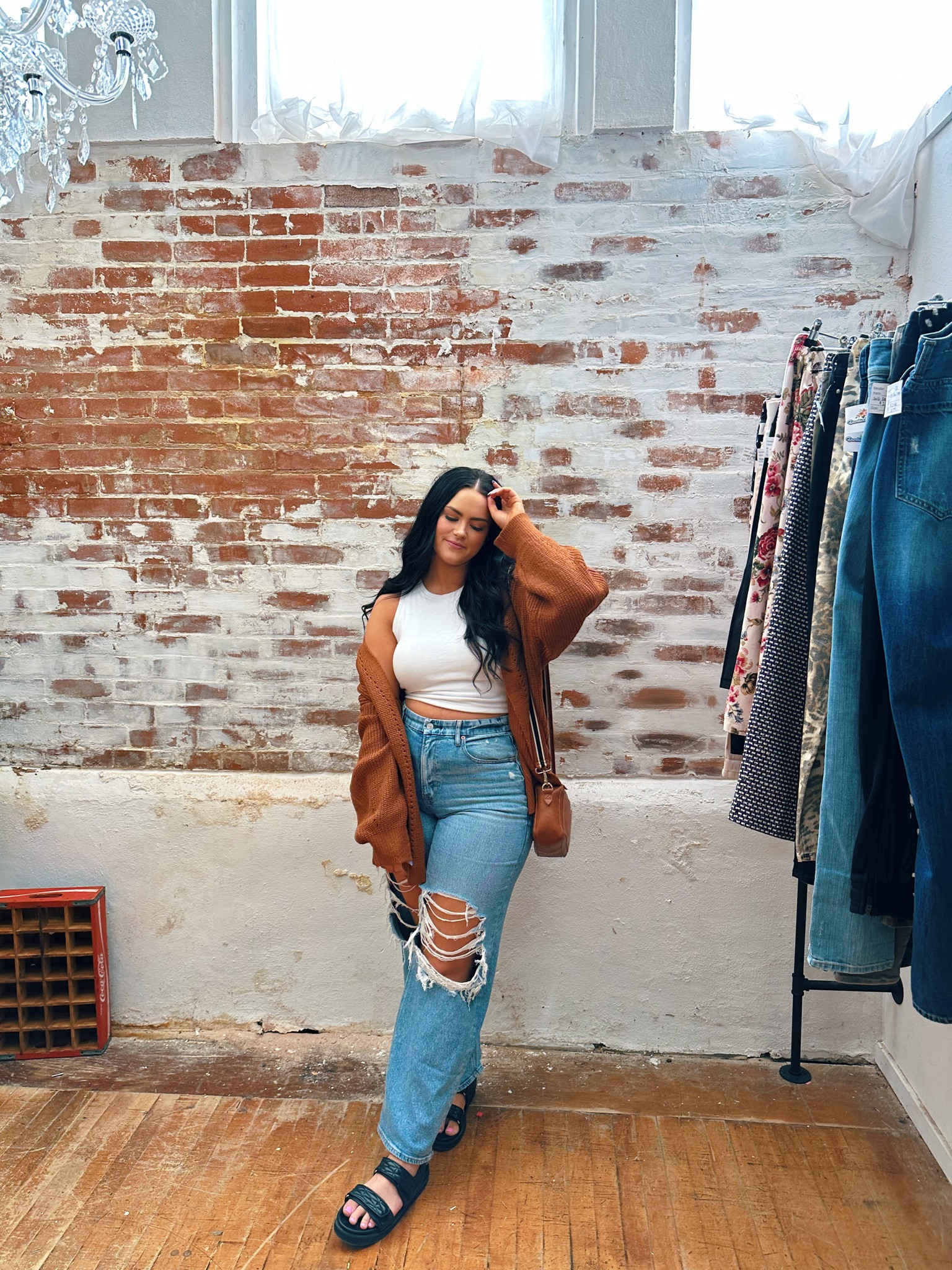 My FAVORITE American Eagle jeans are back in stock and on sale! Wearing size 14 regular 💗

#LTKunder100 #LTKcurves #LTKunder50