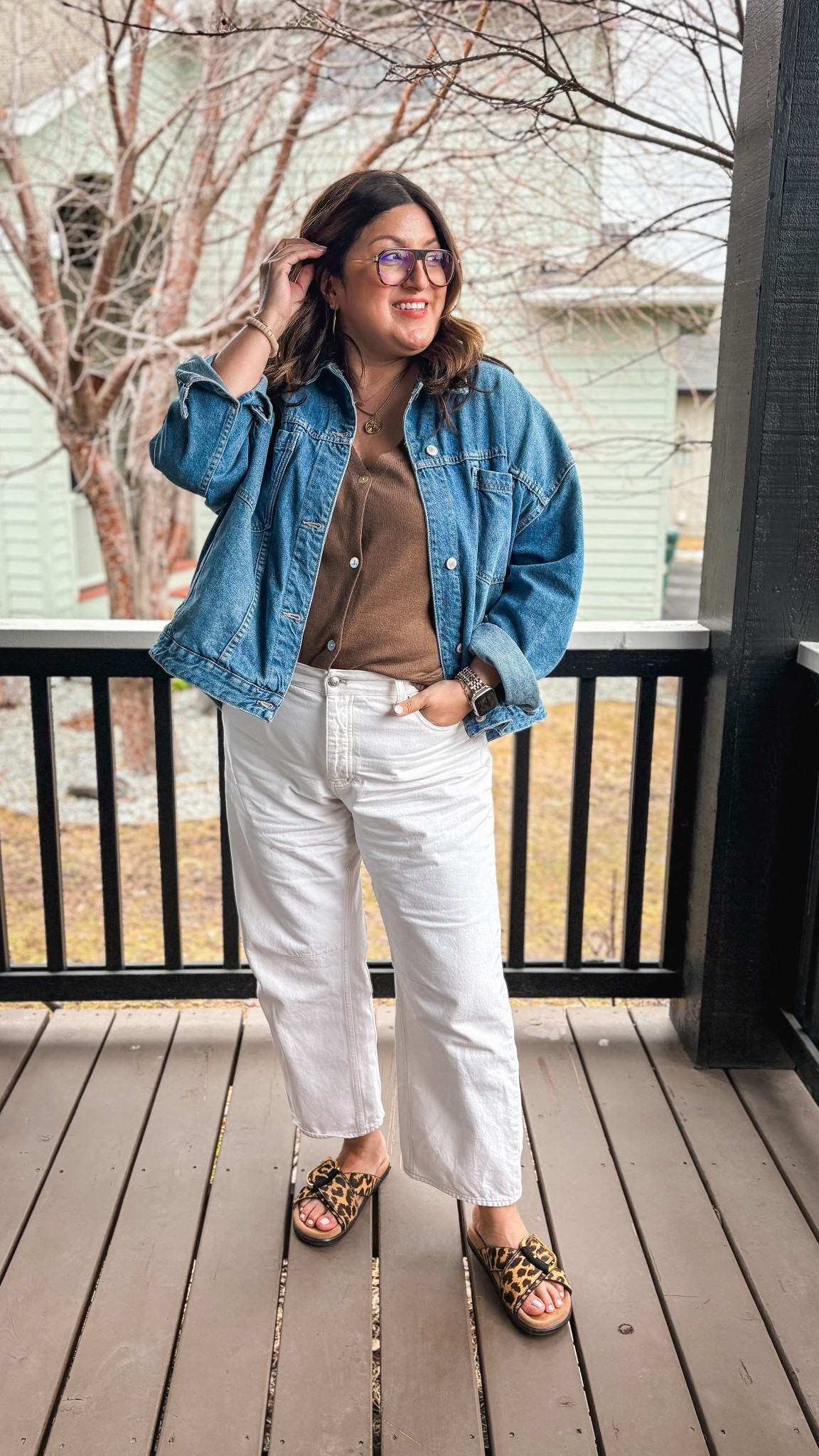Today’s ootd:
Free people denim jacket - XL
Amazon sweater tee - XL
Madewell barrel jeans - 32
Sam Edelman sandals 


#LTKOver40 #LTKootd #LTKMidsize