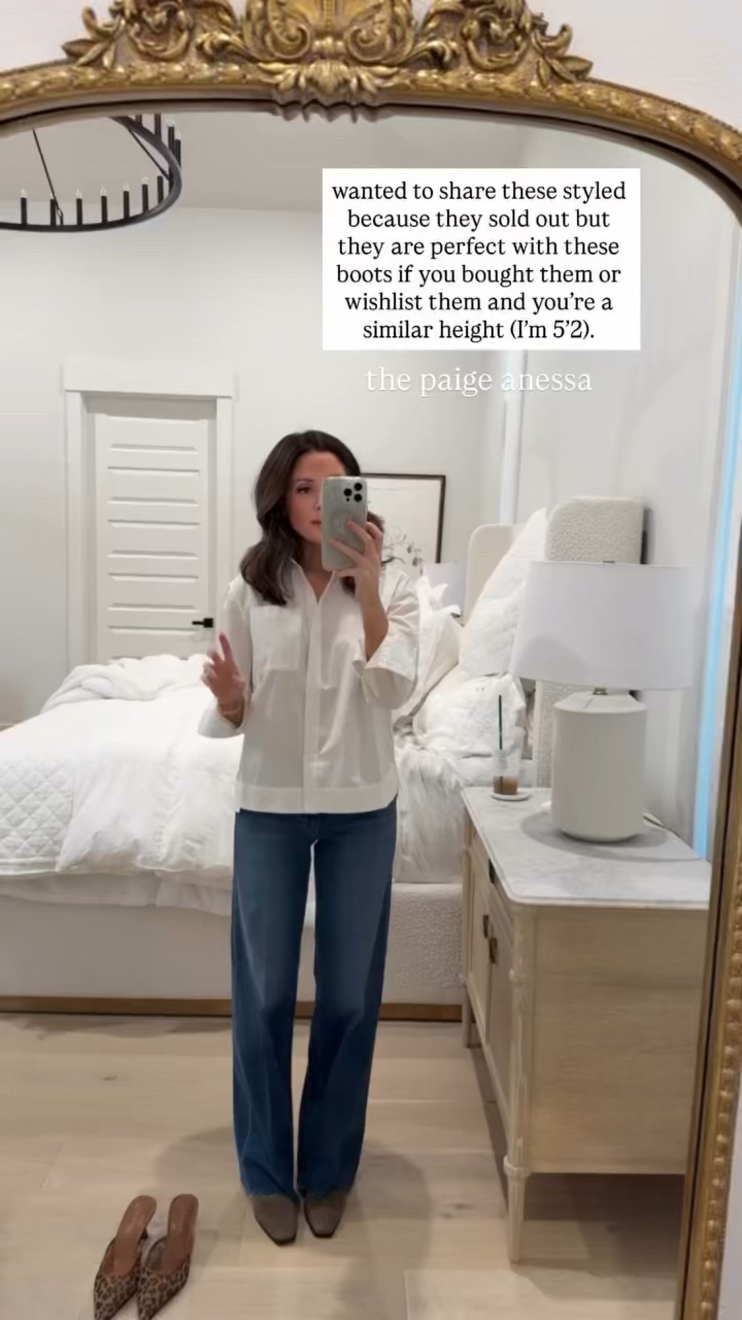 NSALE TRYON 💛 These jeans are really good so add them to your wishlist! I’m 5’2 and have a longer torso, shorter legs so it’s hard for me with jeans that skim the ground when I wear flats. The fit is fenomenal, wearing a 25, buttery soft and kind of stretch. These are the perfect length for these Steve Madden boots! 


#LTKSaleAlert #LTKStyleTip #LTKSeasonal