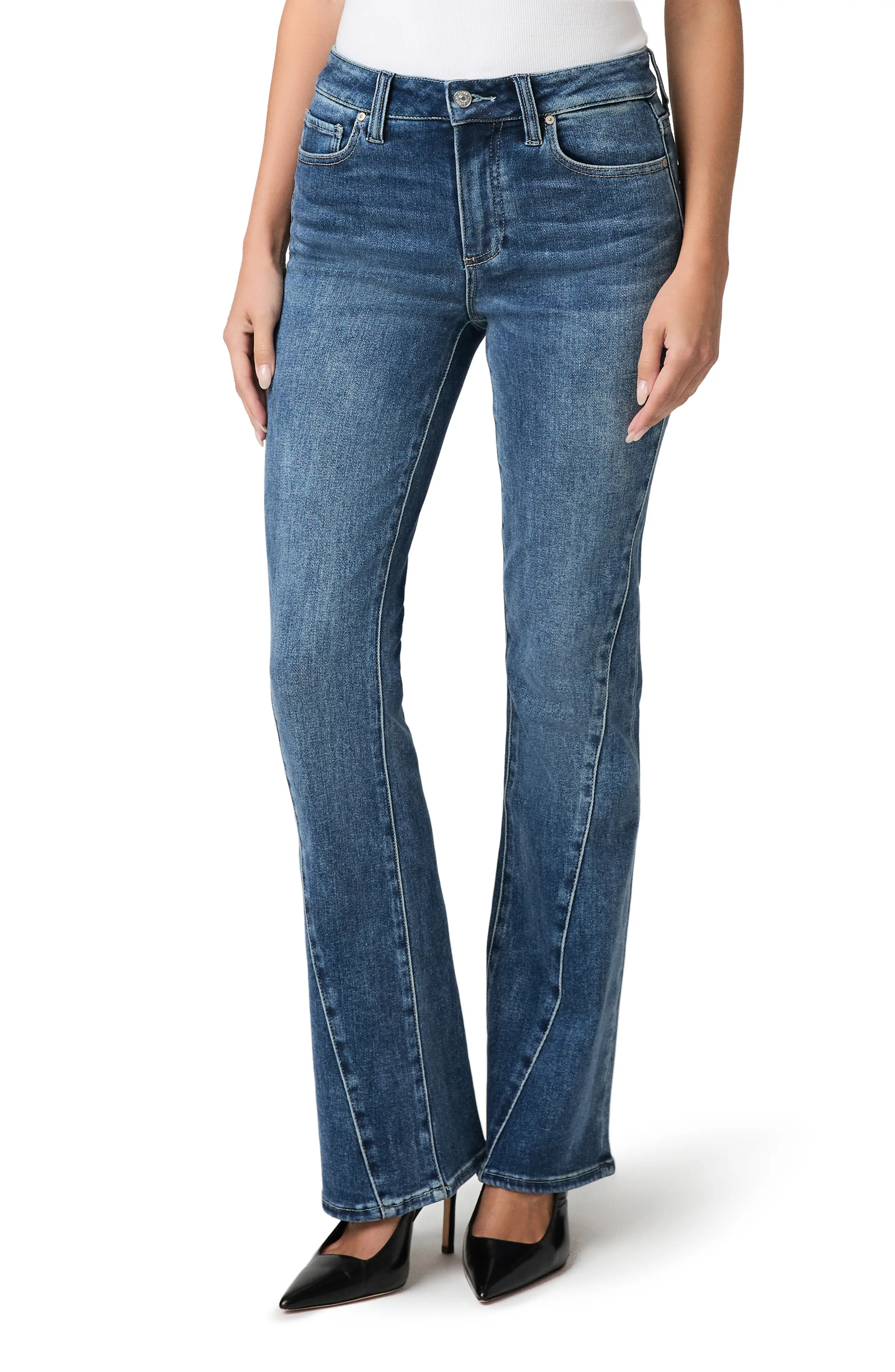 PAIGE Laurel Canyon Twisted Seam Bootcut Jeans (Women) | Nordstrom | Nordstrom
