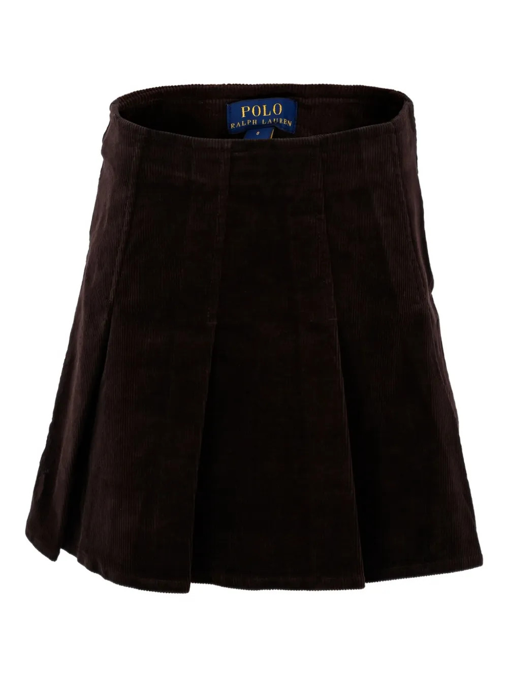 POLO RALPH LAUREN KIDS Pleated Corduroy Skirt | Brown | FARFETCH | Farfetch Global