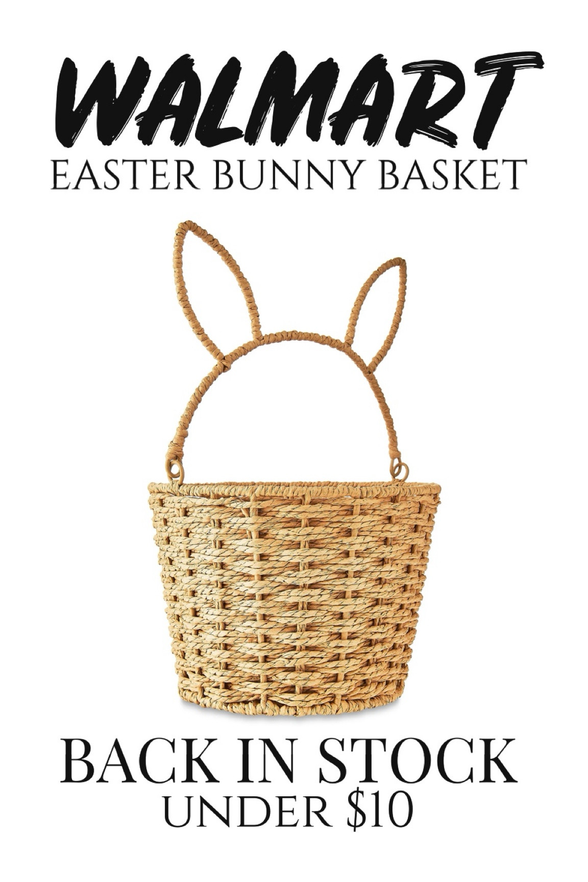Walmart viral Easter bunny basket is back in stock under $9 🐰 

#LTKSeasonal #LTKhome #LTKfindsunder50