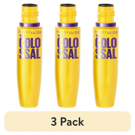 (3 pack) Maybelline Volum Express The Colossal Mascara, Classic Black | Walmart (US)