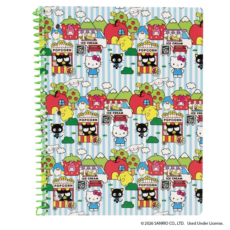 Hello Kitty\u00ae and Friends Spiral Notebook with 80 Wide-Ruled Pages | Walmart (US)