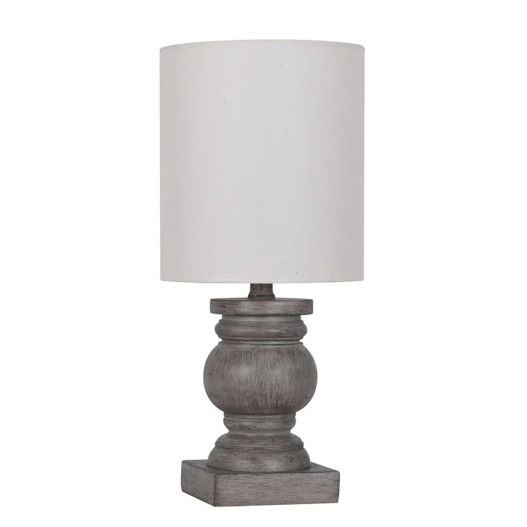 Mainstays 12.75" Weathered Wood Finished Mini Lamp | Walmart (US)