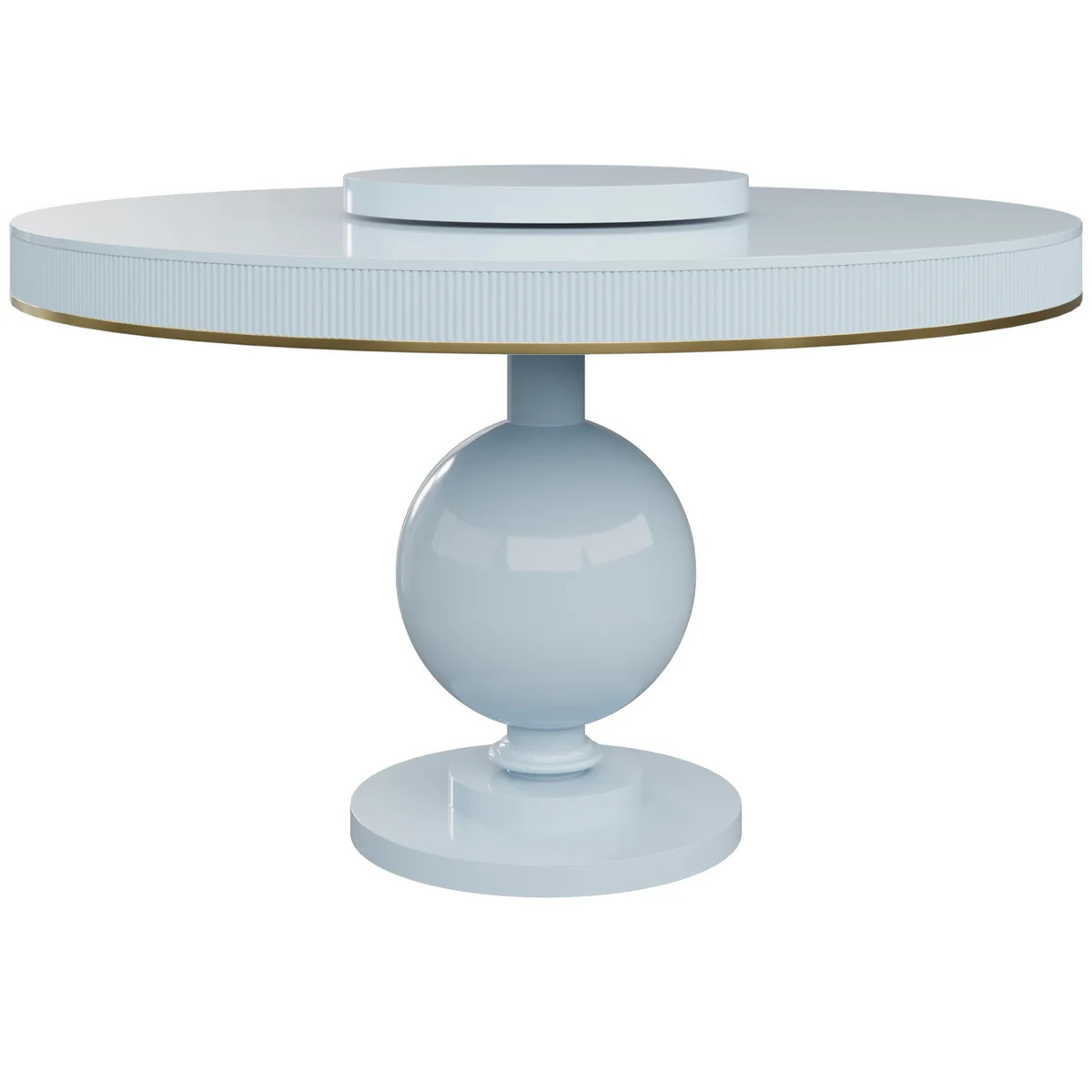 Derby Foyer Table | Round Pedestal Lacquered Table | Scout Design Studio