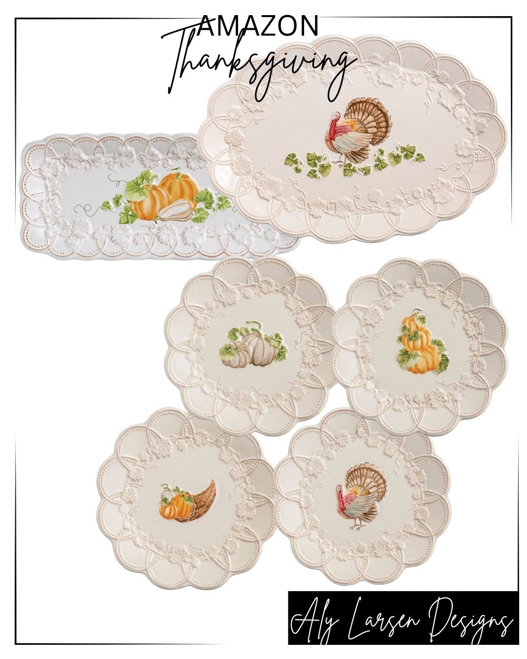 Mud Pie Thanksgiving salad plates and turkey platter 
Amazon Thanksgiving 

#LTKHome #LTKStyleTip #LTKSeasonal