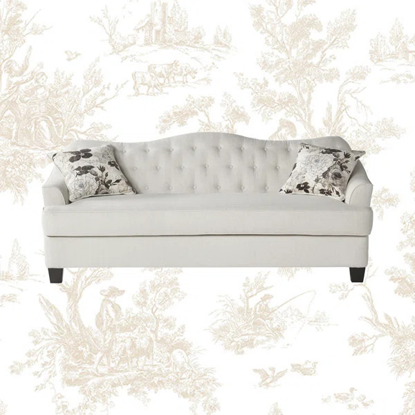 Beverly 85'' Recessed Arm Sofa with Reversible Cushions | Wayfair North America
