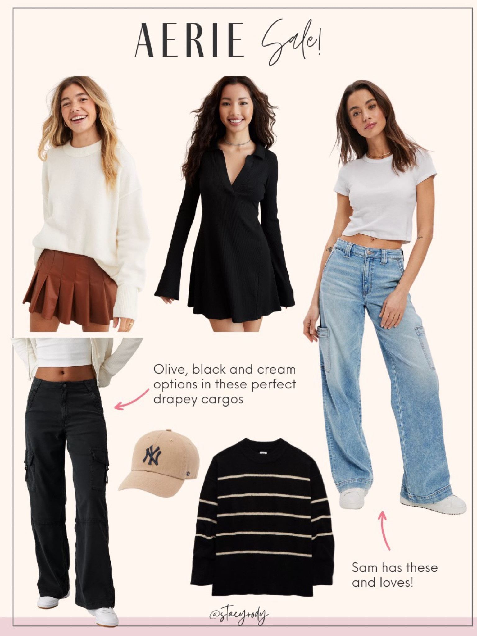 Aerie sale is now LIVE through the app here. The cargo pants and jeans runs tts and come in long options. 
Fall outfits 


#LTKkids #LTKfindsunder50 #LTKSale