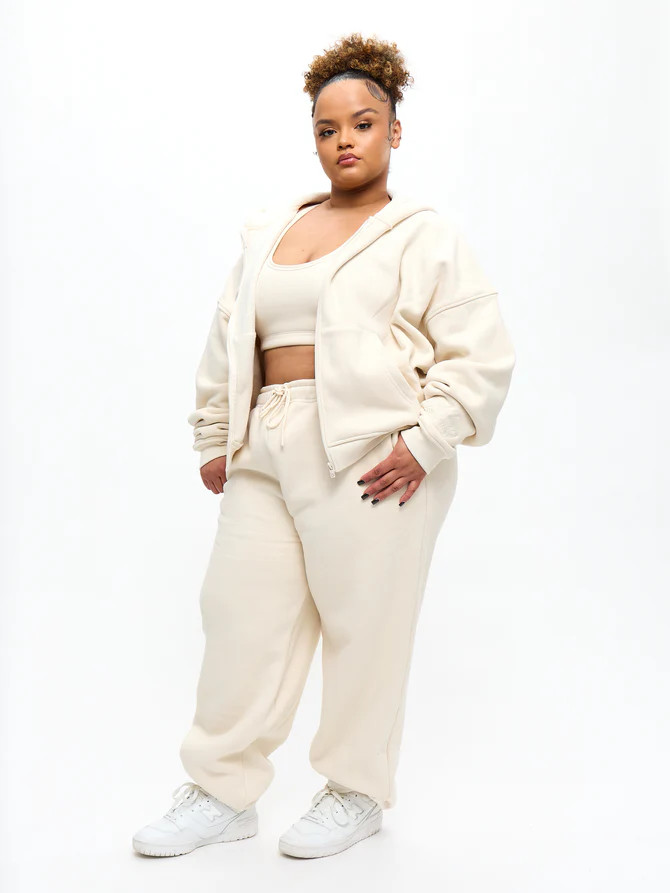 Plush Fleece Zip Hoodie | Buffbunny