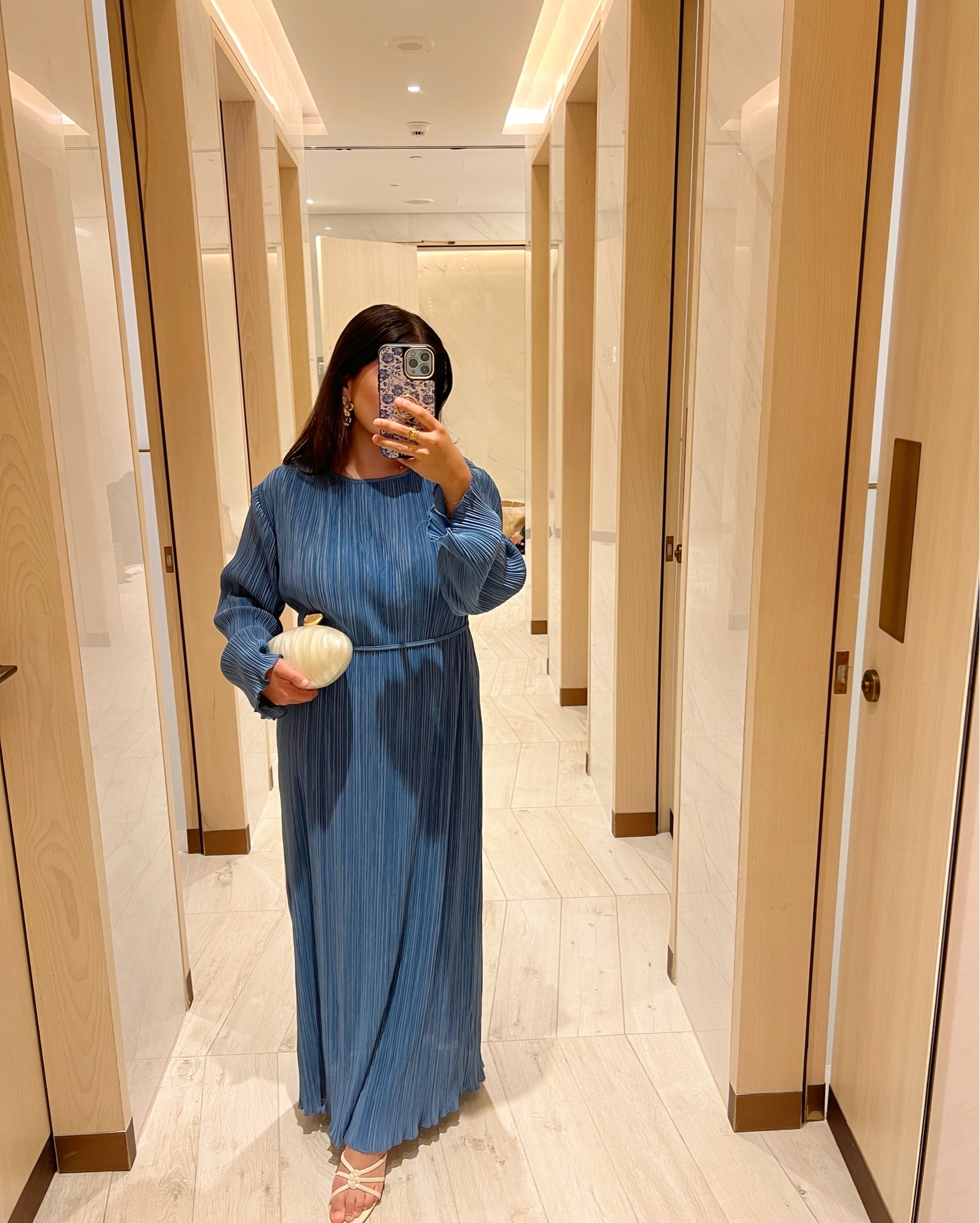 Pretty maxi blue modest plisse dress
Holiday outfit, blue maxi, modest dress, modest wear, petite fashion, blue dress 
- I WEAR size 10 💙

Winter sun, Dubai, Dubai outfit 

#LTKwedding #LTKbag #LTKmodest