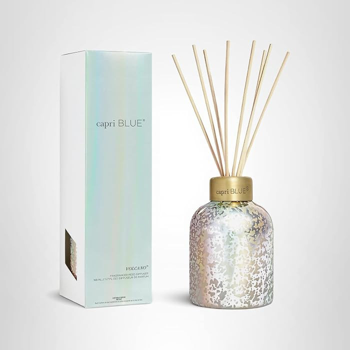 Capri Blue Reed Diffuser - Reed Diffuser Set Includes Scented Oil, Sticks, and Mercury Iridescent... | Amazon (US)