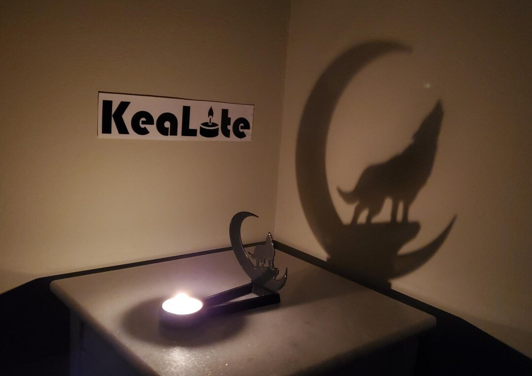 KeaLite Howling Wolf Shadow Caster (Tealight Candle Sold Separately) *Buy Any 2 KeaLites &  Get F... | Etsy (US)