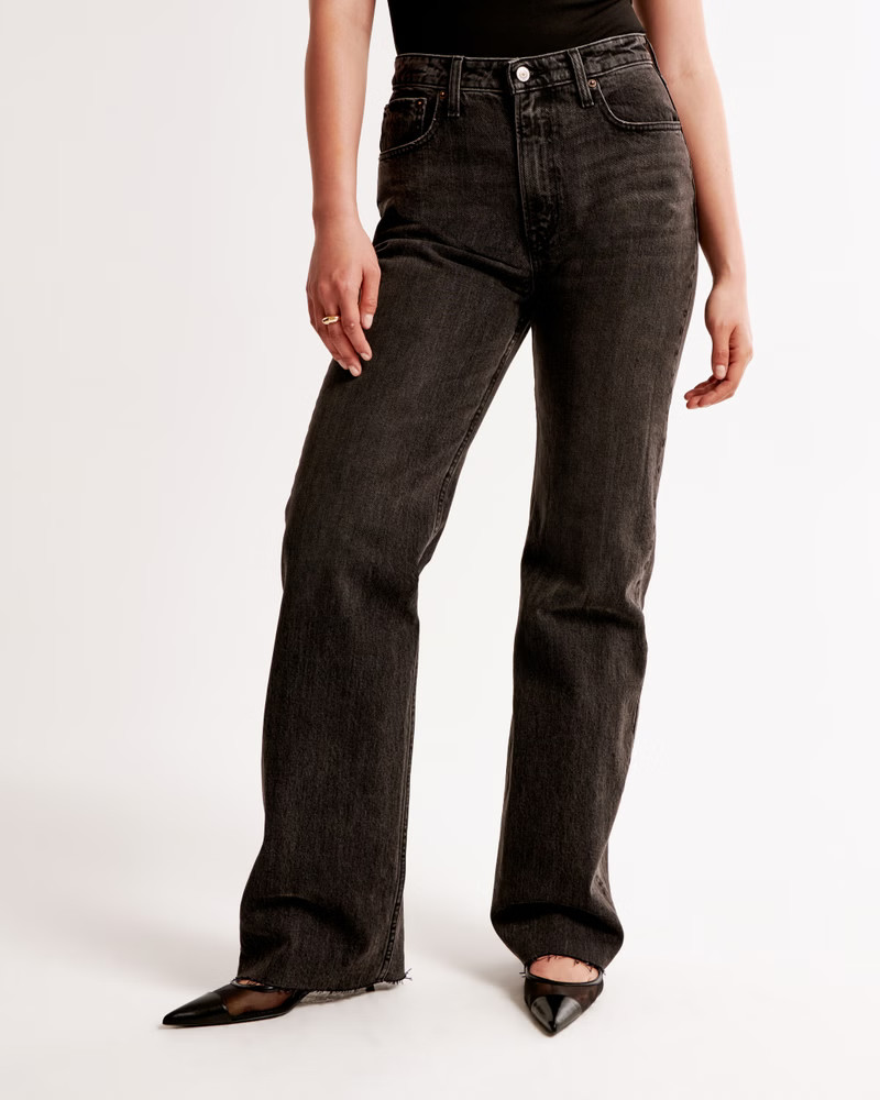 Curve Love High Rise 90s Relaxed Jean | Abercrombie & Fitch (US)