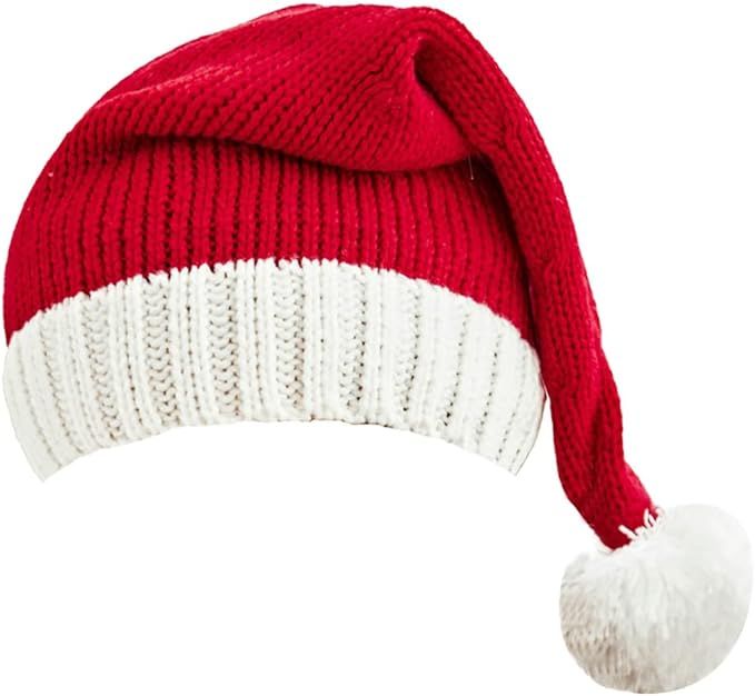 Caistre Santa's Hat Womens Beanie Winter Hat Soft Slouchy Warm Knit Skull Cap Christmas Hat | Amazon (US)