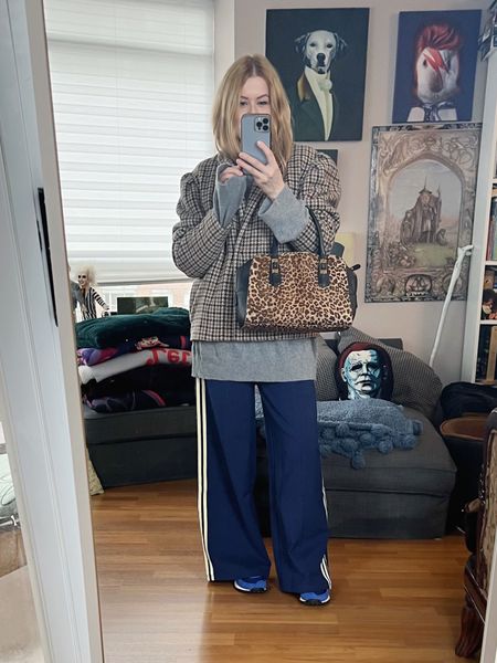I’m loving these new wide leg track pants. You know when you try something on and you instantly know you love it? That’s how you should feel for every piece you buy. Never buy anything that you think, “meh, I can probably make this work”. Save your money for a piece that works the moment you put it on.
Bag and jacket secondhand.
•
#springlook  #torontostylist #StyleOver40 #90svintage #retroadidas  #secondhandFind #fashionstylist #slowfashion #FashionOver40  #MumStyle #genX #genXStyle #shopSecondhand #genXInfluencer #genXblogger #secondhandDesigner #Over40Style #40PlusStyle #Stylish40

#LTKfindsunder100 #LTKstyletip #LTKover40
