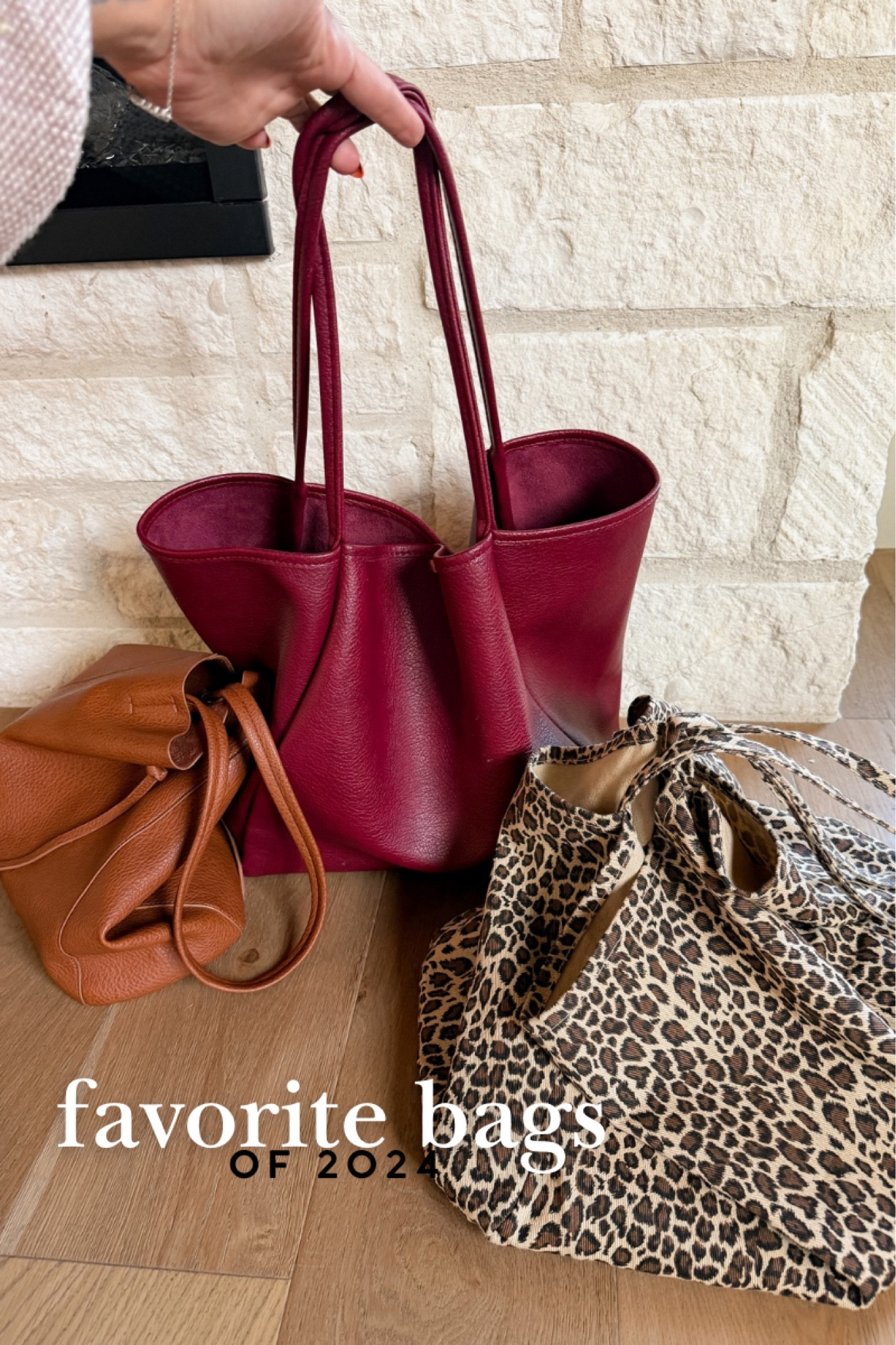 Favorite handbags I used in 2024. 
The wine colored one is the most recent and I LOOOVVVEEEE IT! Amazing quality!


#LTKFindsUnder50 #LTKItBag #LTKStyleTip