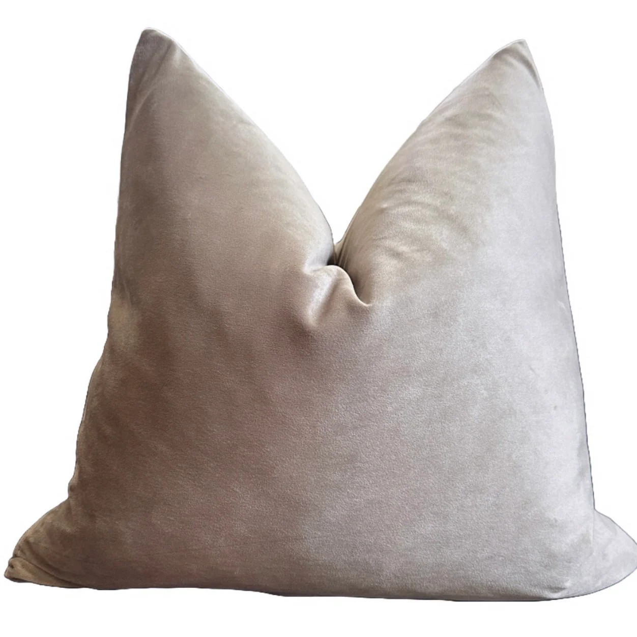 Pewter Velvet Pillow Cover | Rennah
