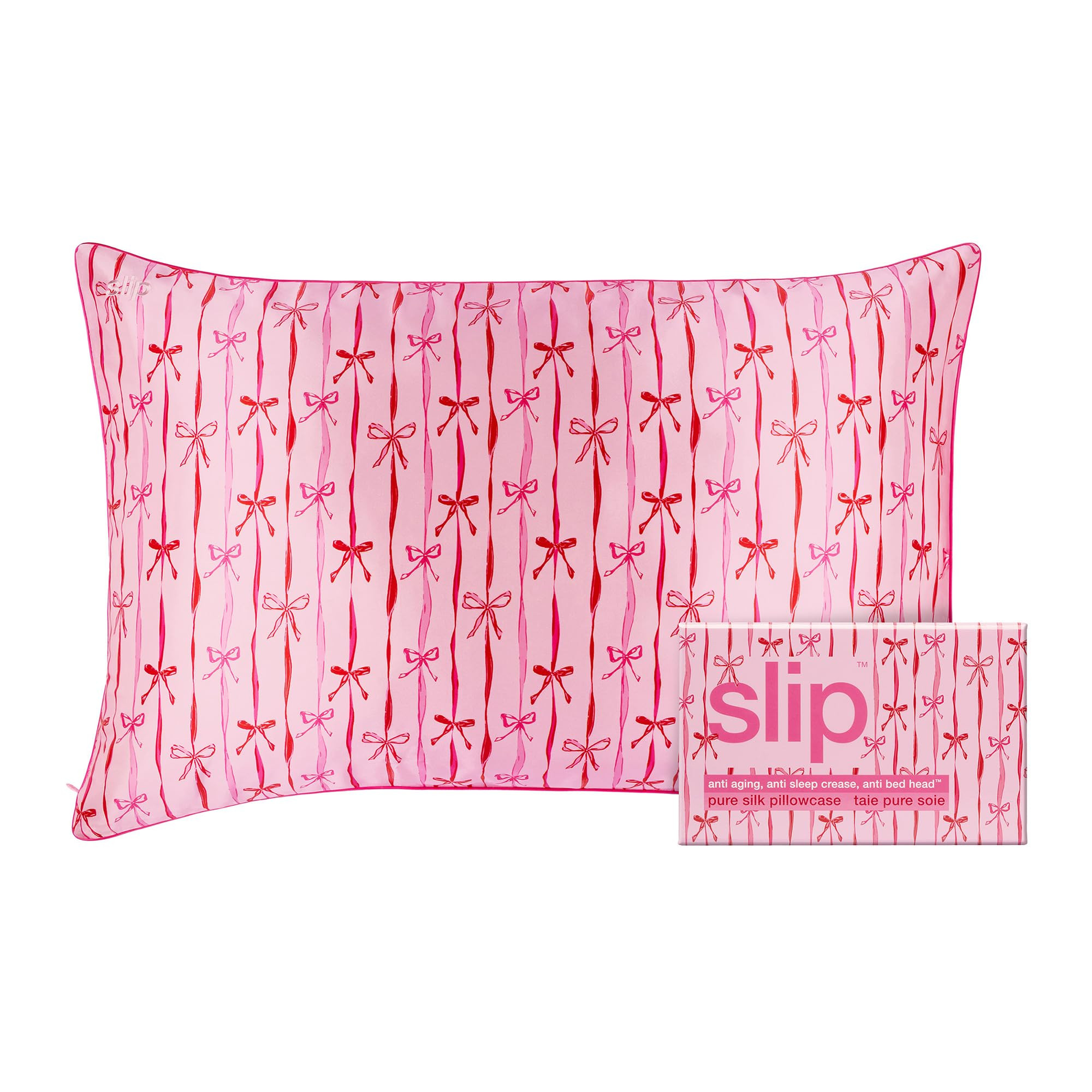 slip Queen Silk Pillowcase – Strawberry Cupcake Limited Edition with Piping – Anti-Frizz, Ant... | Amazon (US)