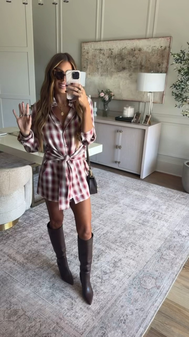 this plaid 😍 wearing a small! 

use code hollie40! 

 