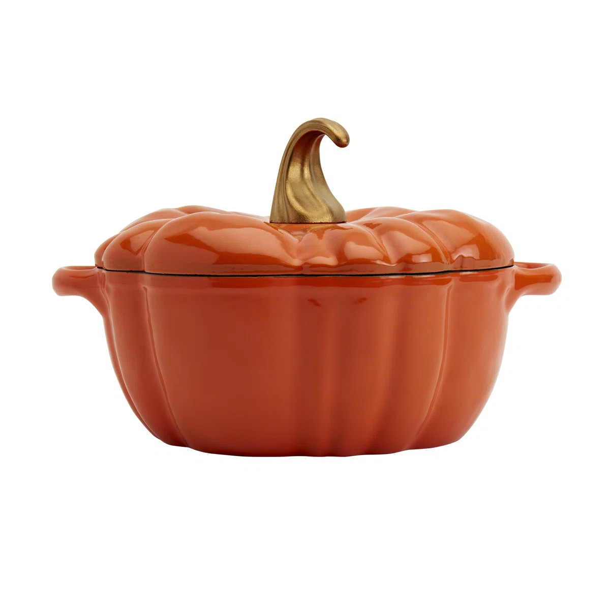 Smith and Clark Cast Iron Pumpkin Figural Dutch Oven | Wayfair North America