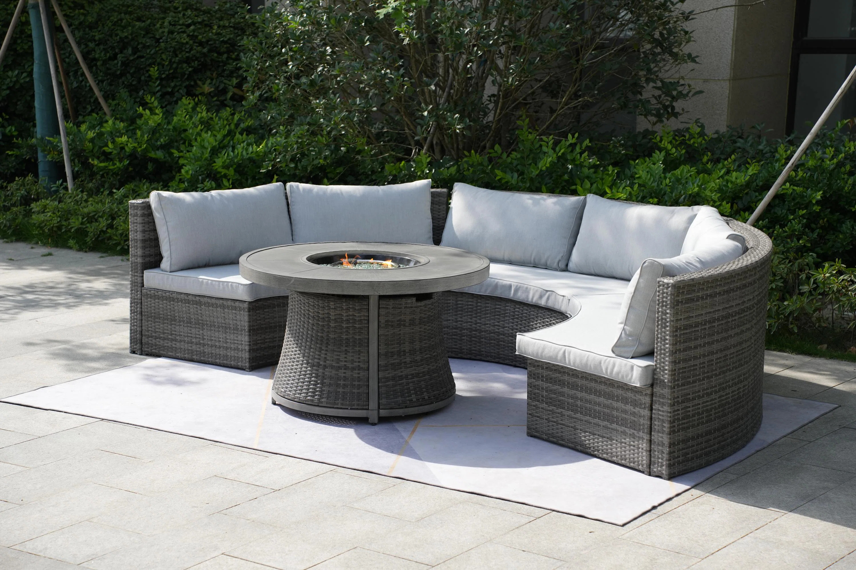 Areefa 6 - Person Patio Conversation Sets with Cushions | Wayfair North America