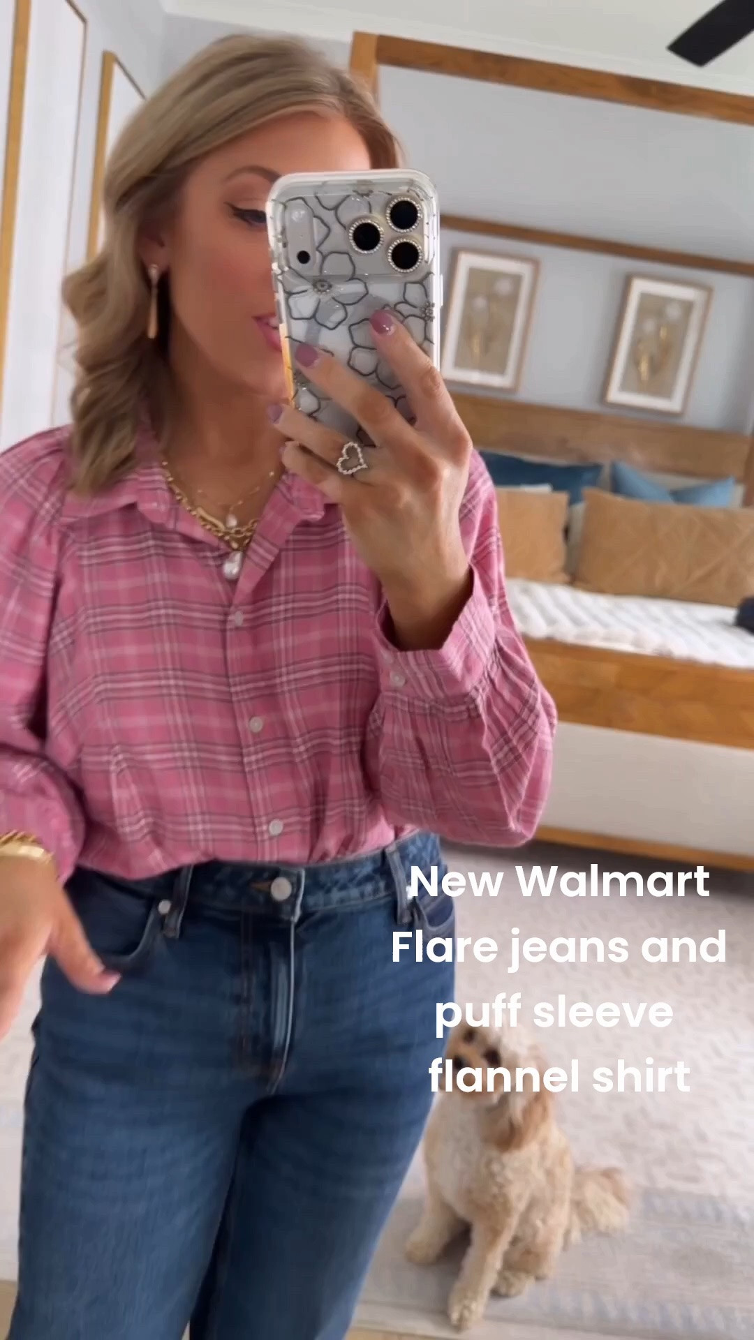 The CUTEST Walmart blouse for fall! 💕 This pink plaid button-up immediately caught my eye—the color is so pretty and I love the slightly relaxed sleeves tucked into high-rise flare jeans. Such an easy Walmart outfit for work, lunch, school drop-off or anywhere you want to look put together without trying too hard. This is exactly the kind of affordable fall fashion piece that can be styled so many different ways!

#walmartfashion #walmartfinds #walmartnewarrivals #walmartstyle #fallfashion #falloutfits #plaidshirt #pinkoutfit #flarejeans #denimstyle #affordablefashion #momstyle #casualstyle #walmartoutfit #fallstyle

#LTKxWalmart #LTKootd #LTKPetite