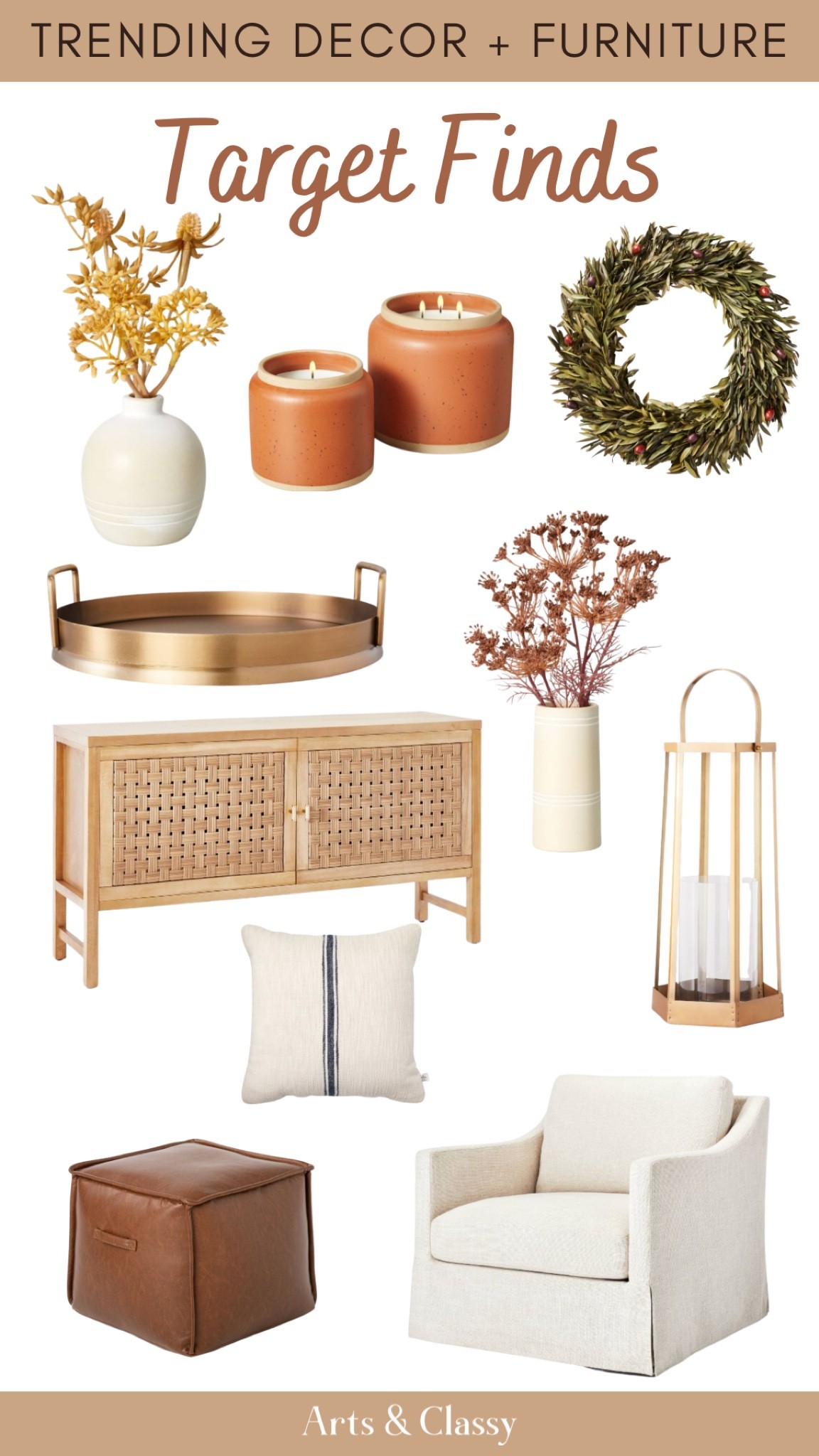 Looking for high-end pieces without the high-end price tag? Check out these classy finds from Target that will add some luxury to your home decor without costing a fortune. From modern furniture to elegant decor, you'll be able to achieve a chic look without spending too much. So what are you waiting for? Start shopping!

target home decor | target home decor ideas | target home decor bedroom | target home decor bedrooms | target decorations | target home decorating | studio mcgee living room | studio mcgee interior design | studio mcgee pillows | magnolia homes | magnolia home | living room decor | living room decoration | living room design ideas | living room ideas | living room design | accent chairs for living room | accent chair farmhouse

#LTKstyletip #LTKhome #LTKunder100