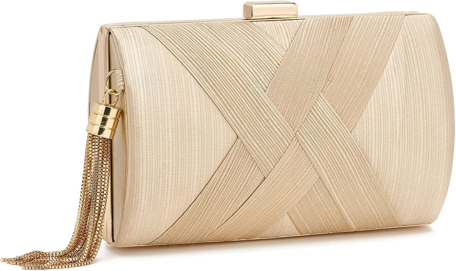 Women Clutch Bag Evening bag Fringed Evening Handbag,Lady Party Wedding Clutch Purse Chain Should... | Amazon (US)