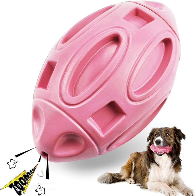 TooTwo Squeaky Dog Toys for Aggressive Chewers, Indestructible Rubber Puppy Chewing Dog Ball with... | Amazon (US)