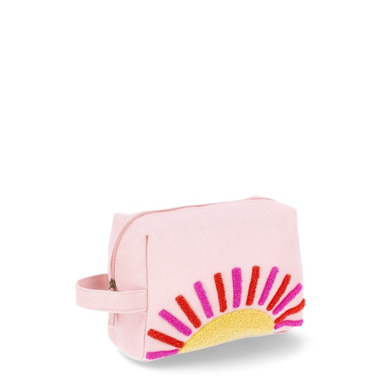 No Boundaries Woven Sunshine Pouch, Pink | Walmart (US)