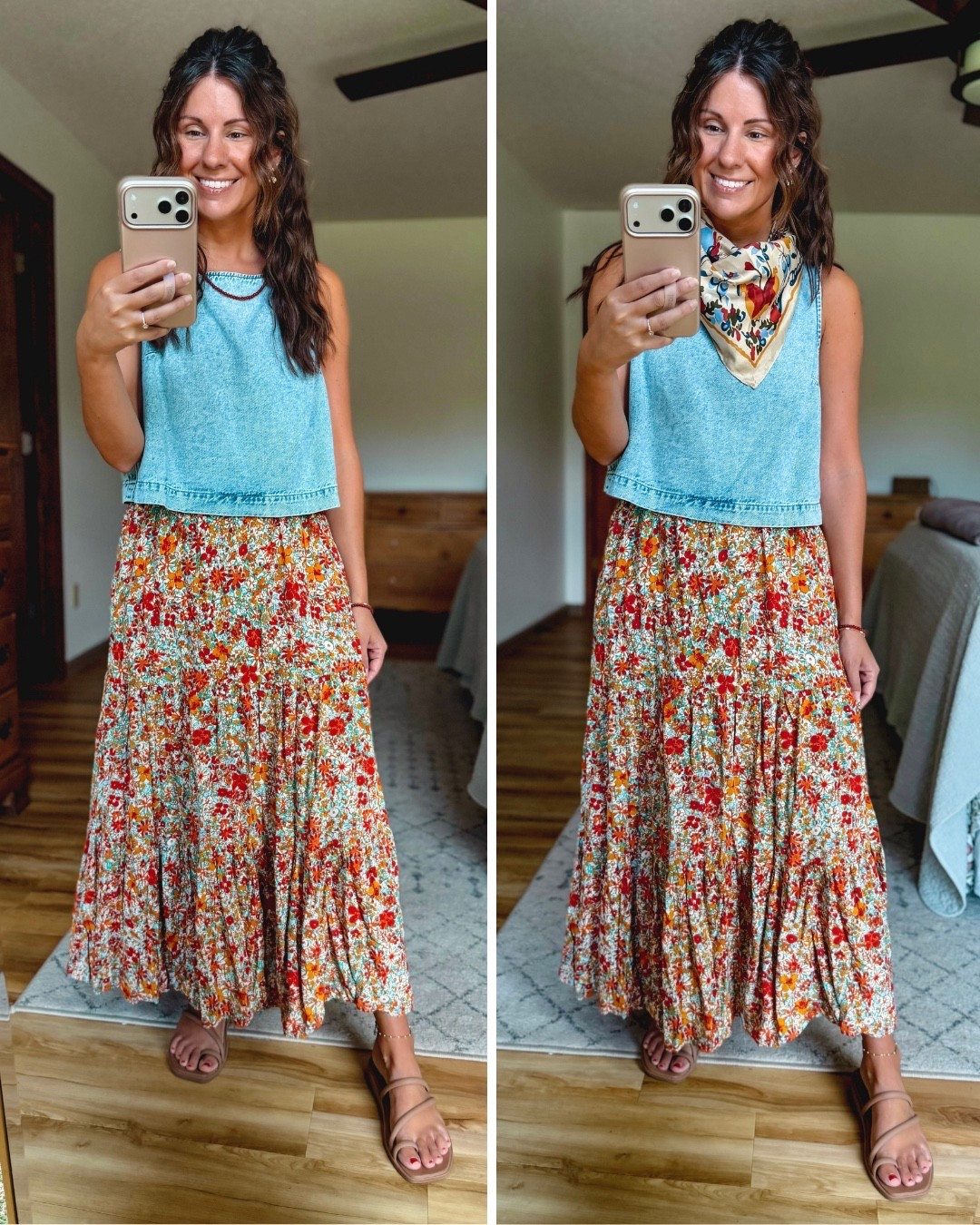 Which one?! 

xs petite in my top (selling out—linked similar ones) and small in my midi/maxi skirt. My croc sandals are size 6.

#LTKPetite #LTKSeasonal #LTKgrwm