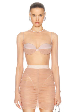 Sheer Mesh Bodysuit | FWRD 