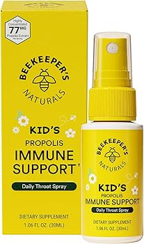 Kids Propolis Throat Spray - Natural Immune Support & Sore Throat Relief - by BEEKEEPER'S NATURAL... | Amazon (US)