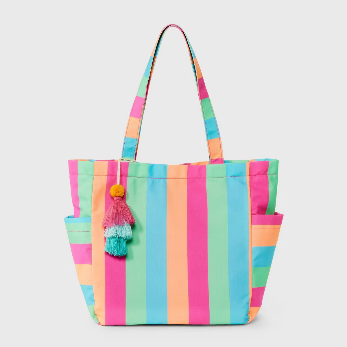 Girls' Canvas Beach Tote Bag - Cat & Jack™ | Target