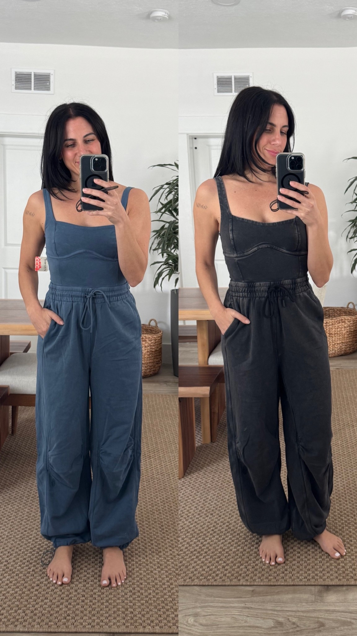 Free People Jumpsuit - included in the Nordstrom Nsale! Skyline blue & Charcoal. I am wearing an xsmall but wish I got a small  

#LTKOver40 #LTKSaleAlert #LTKFindsUnder100