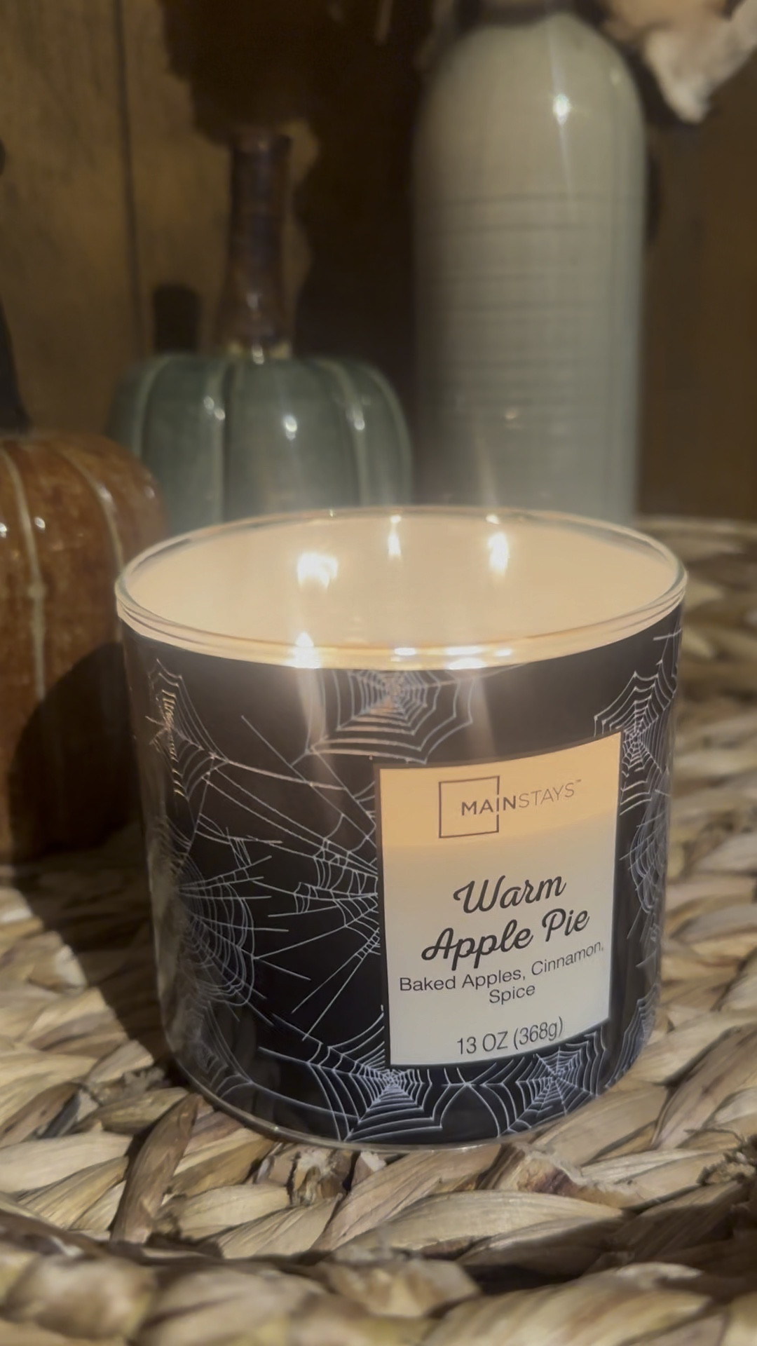 Walmart 3 wick candle Warm apple pie smells just like the real thing! It’s strong yet not overpowering 🍎 🥧 

#LTKFallSale #LTKSeasonal #LTKHome