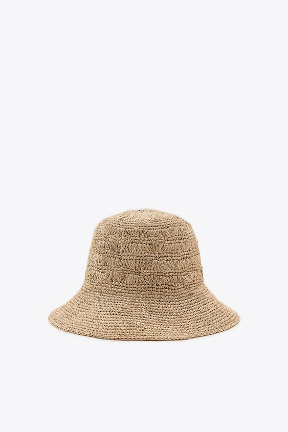 BRAIDED RAFFIA HAT | Zara UK