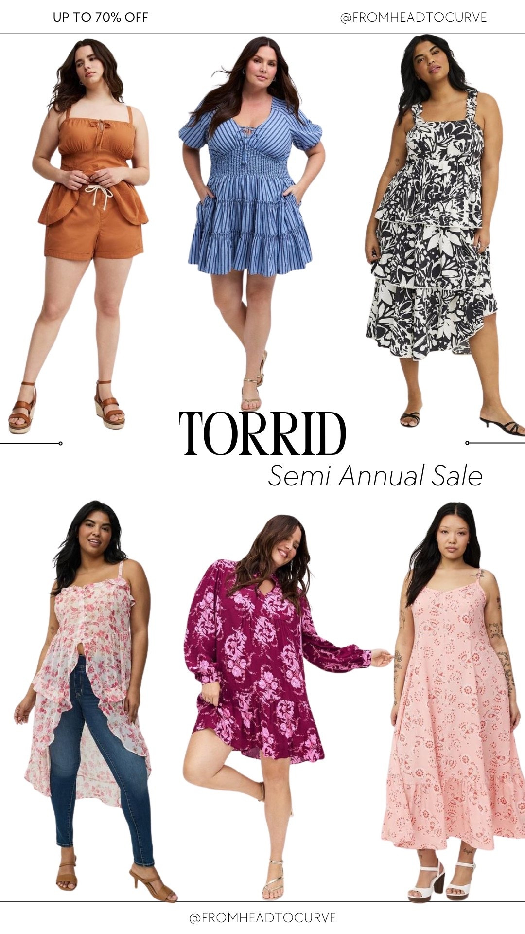 Torrid’s Semi-Annual Sale is HERE and the deals are too good to miss!

• Extra 60–70% off clearance starting at $4.99
• 40–70% off summer steals
• 50% off dresses (through 6/21)
• Exclusive subbrands starting at $7.99
• Graphic tees for $9.99
• Bottoms starting at $12.99
• Dresses starting at $16.99
• Sandals starting at $15

If you've been waiting to refresh your wardrobe, now’s the time! Sale ends 6/29.

#LTKSaleAlert #LTKPlusSize #LTKootd