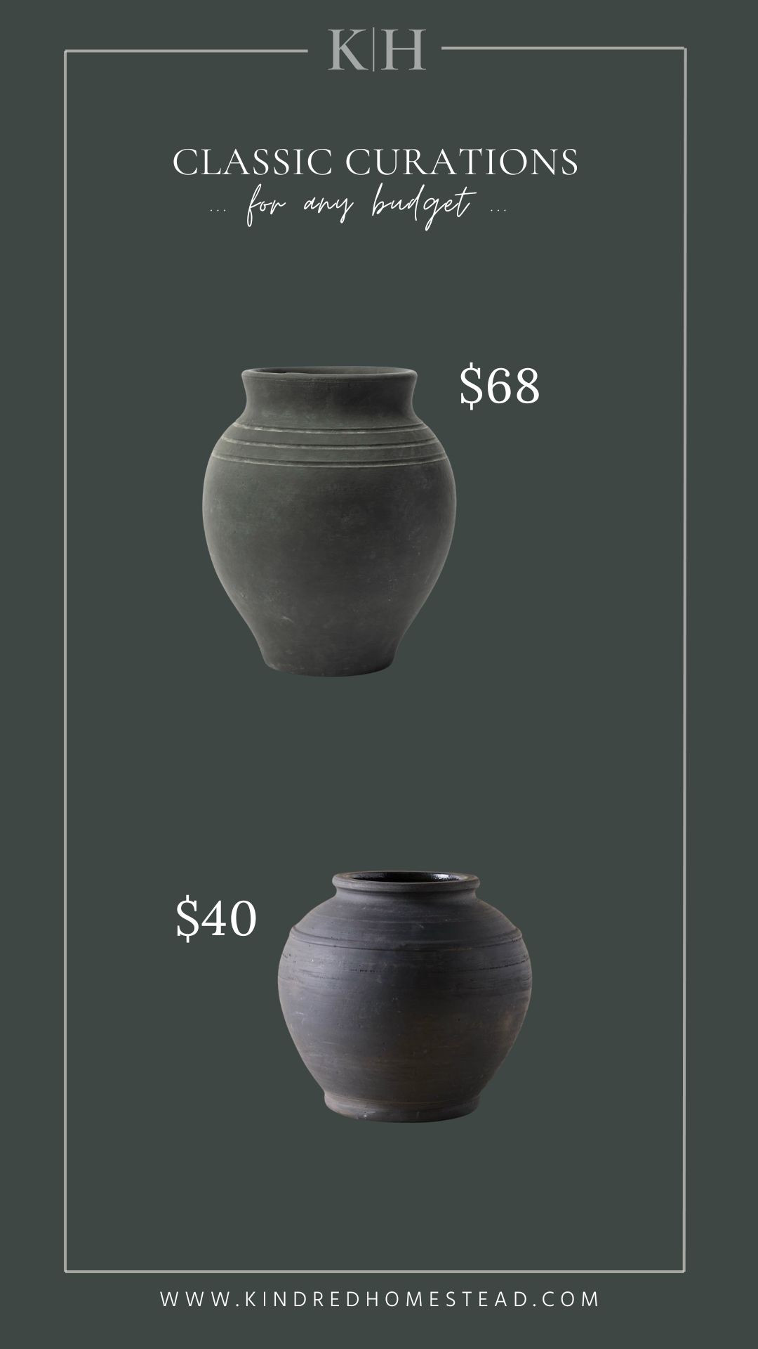 Classically curated black ceramic vases for any budget. 

#LTKHome