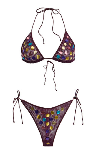 Bubble Embellished Knit Bikini Set | Moda Operandi (Global)