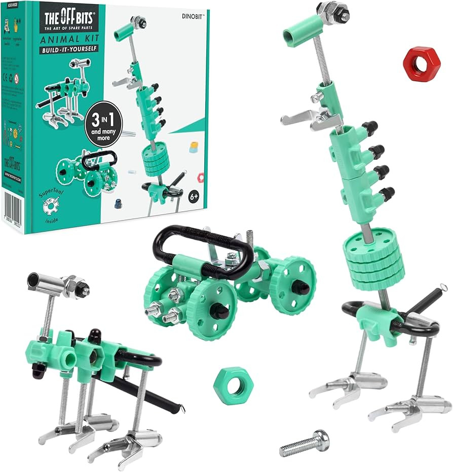Dino Erector Set, Educational Build Your Own Robot Toy for Kids Ages 6 7 8 9+ Year Old Boys and G... | Amazon (US)