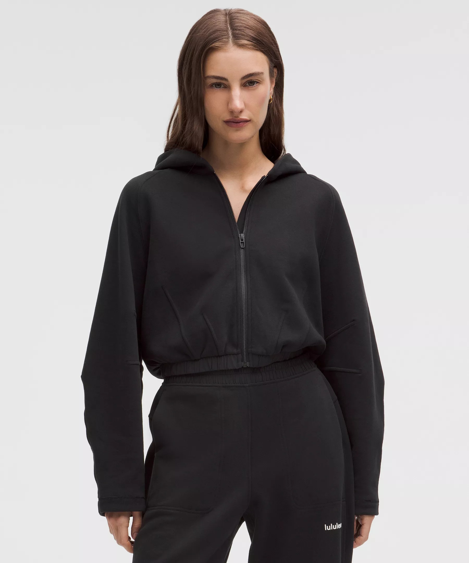 Loungeful Relaxed-Fit Full-Zip Cropped Hoodie | Lululemon (US)