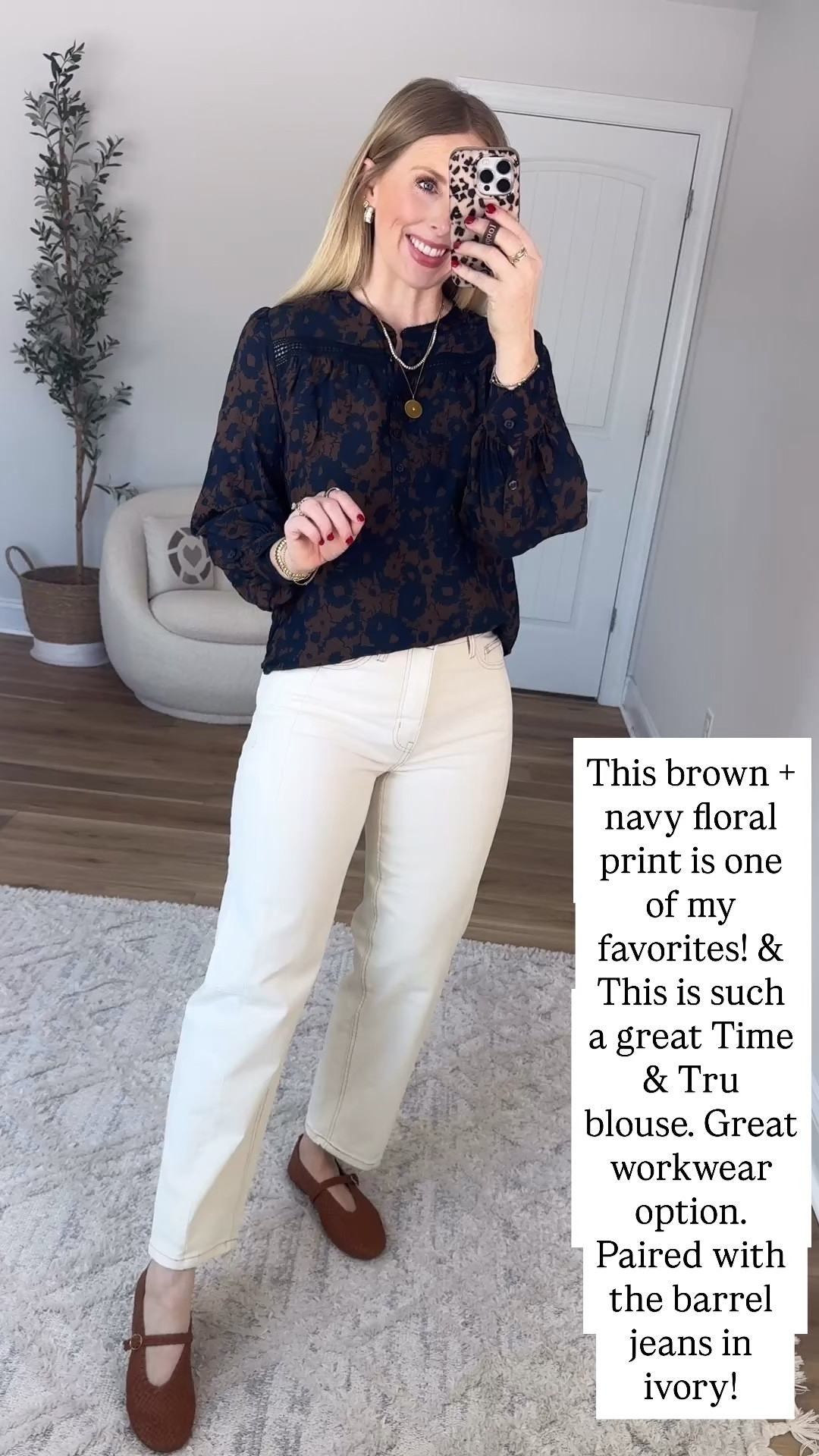 Walmart try on, Walmart outfit, Walmart fashion, time and tru, floral blouse

Small 

#LTKWorkwear #LTKootd