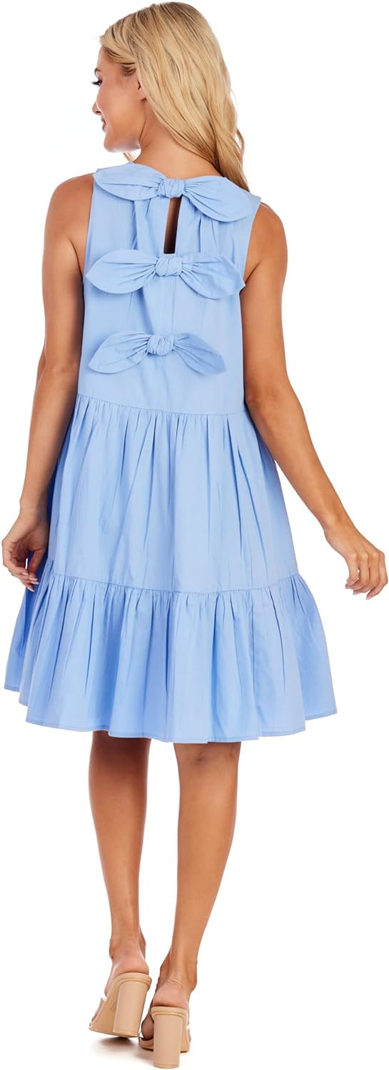 Mud Pie Women's Becker Bow Dress | Amazon (US)