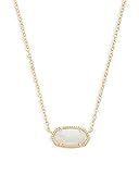 Kendra Scott Elisa Pendant Necklace Gold/White Kyocera Opal One Size | Amazon (US)
