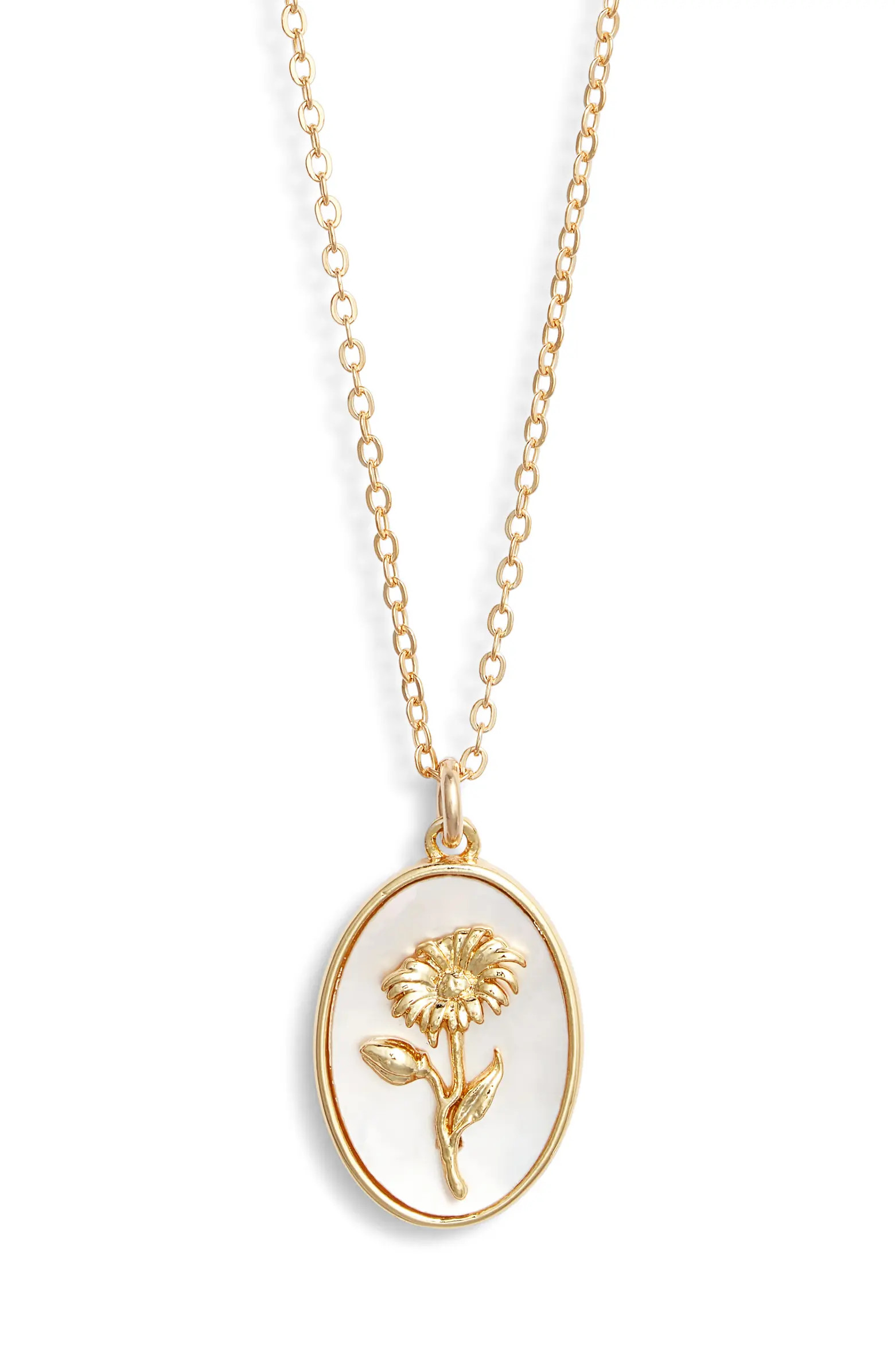 Katrina Birth Flower Pendant Necklace | Nordstrom