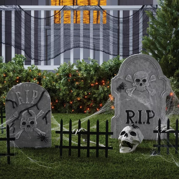 18pk Cemetery Scene Setter Kit Halloween Decorative Prop - Hyde & EEK! Boutique™ | Target