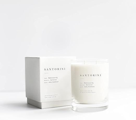 Brooklyn Candle Studio Santorini Escapist Candle | Vegan Soy Wax Luxury Scented Candle, Hand Pour... | Amazon (US)
