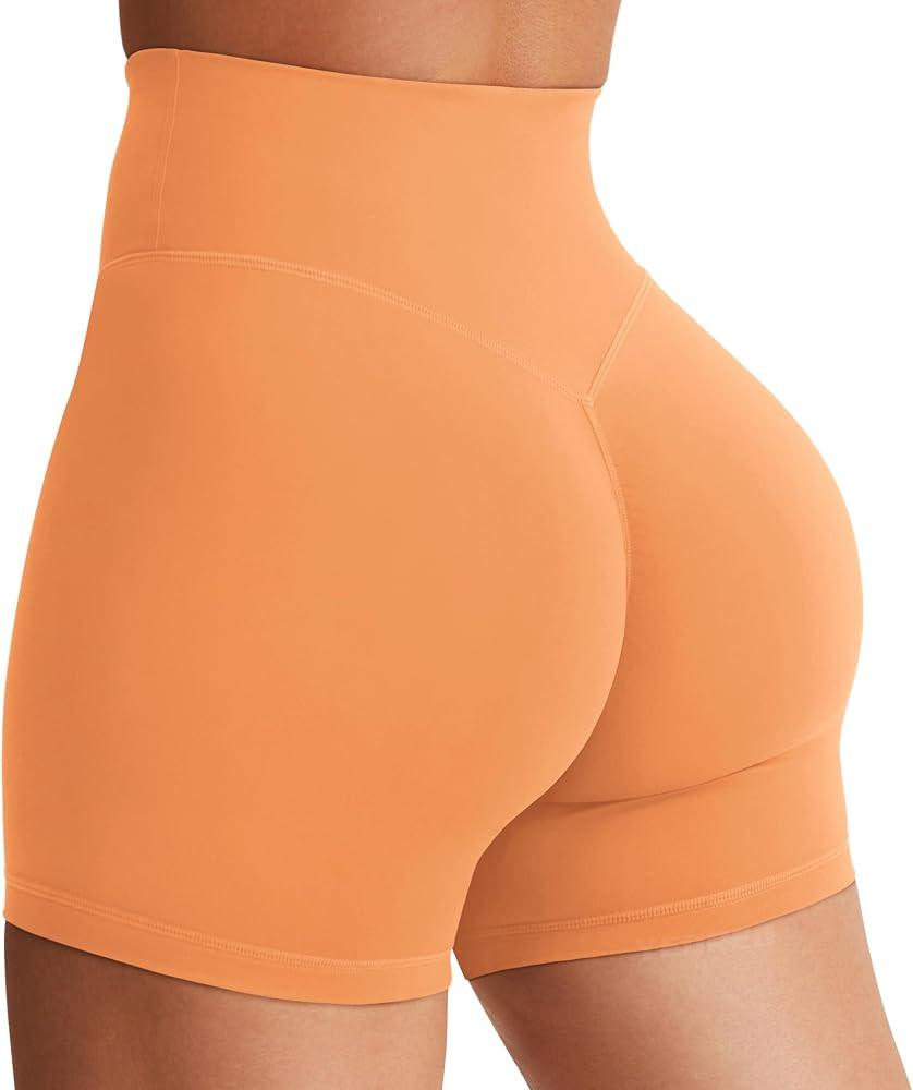 YEOREO SoftHue Women's Biker Shorts Workout Hidden Scrunch Gym Shorts | Amazon (US)